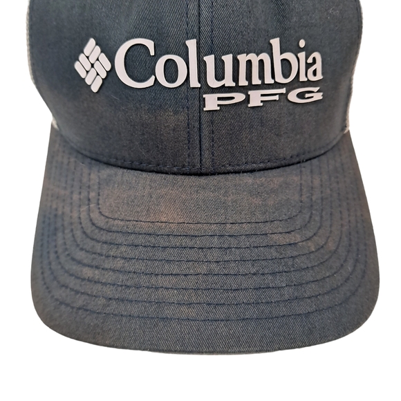 Columbia PFG Fitted Hat Blue White Cap Flexfit Size L/XL Men Fishing - Picture 9 of 10